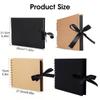 ZK20 80 Schwarze Seiten Erinnerungsbücher DIY Bastel Fotoalben Scrapbook Einband Kraft Album für Hochzeitsjubiläumsgeschenke Erinnerungsbücher
