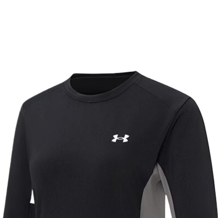 Under Armour Hiking Casual Comfortable Sports Sweat-Wicking Crew Neck Long Sleeve T-Shirt Women Tops Dark-Twilight 14423272-0033