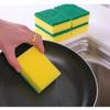 Double-Sided High-Density Dishwashing Sponge with Scouring Pad and Cleaning Brush