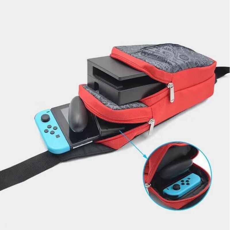 LQT Carrying Storage Case Console Storage Canvas Shoulder Bag For Nintendo Switch / Lite