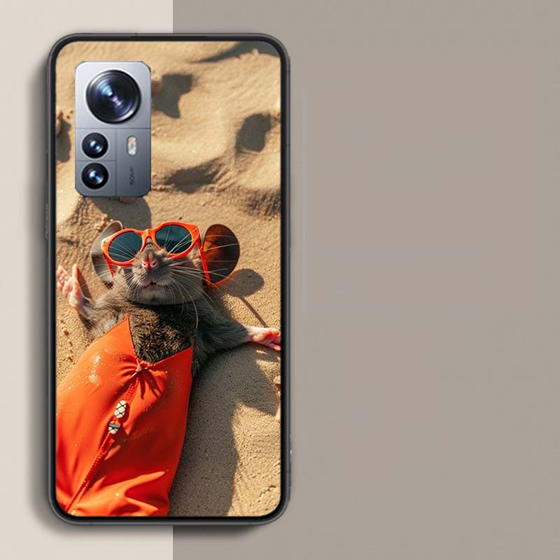 Cute Hamster Phone Case For Redmi Note 13 Pro Plus 14 Pro+ 12S 12 11S 11T 11E 11 10S 10 9S 9 Xiaomi Capa TPU