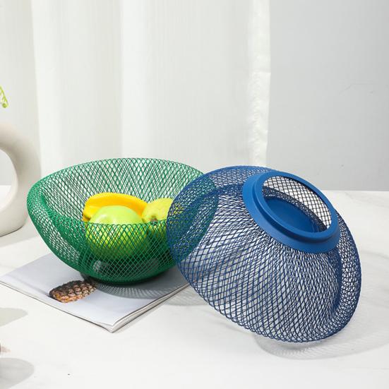 Farfurie cu fructe cu găuri de scurgere încorporate Design cu cuib de pasăre Coș de fructe Blat de bucătărie Masă de dining Decor pentru casă