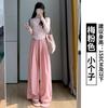 Yamamoto Pants Women's Spring and Summer New High-waisted Loose Drape Floor Pants Lazy Style Casual Straight Ice Silk Wide-leg Pants