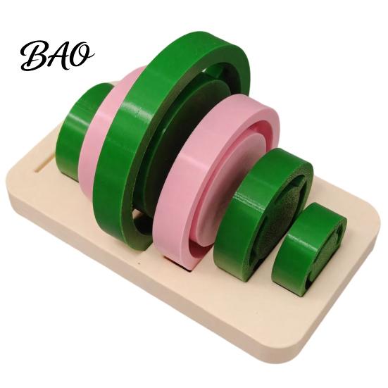 Pottery Class Practice Equipment Foot Ring Tools Set, 6 Sizes Clay Base Aligner Templates, Handmade Set Shaping for Ceramic Mugs Bowls Vases,