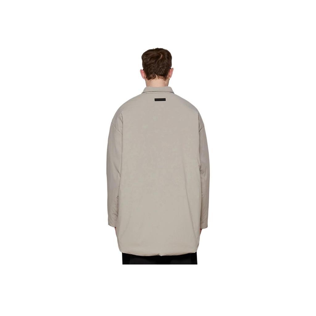 Fear of God Essentials Nyon Filled Shirt Jacket Seal Men Outerwear Grey 202SP244495F