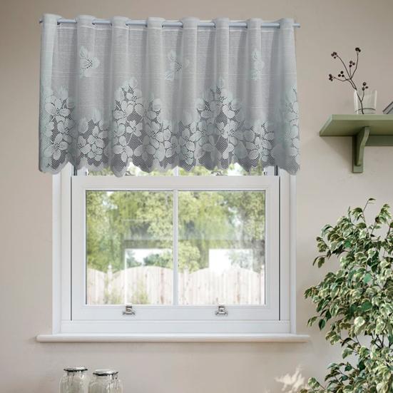 Tenda per Armadio, Tenda Corta Semioscurante, Resistente alle Pieghe Facile da Curare, Pannello Decorativo per Finestra a Baia della Cucina