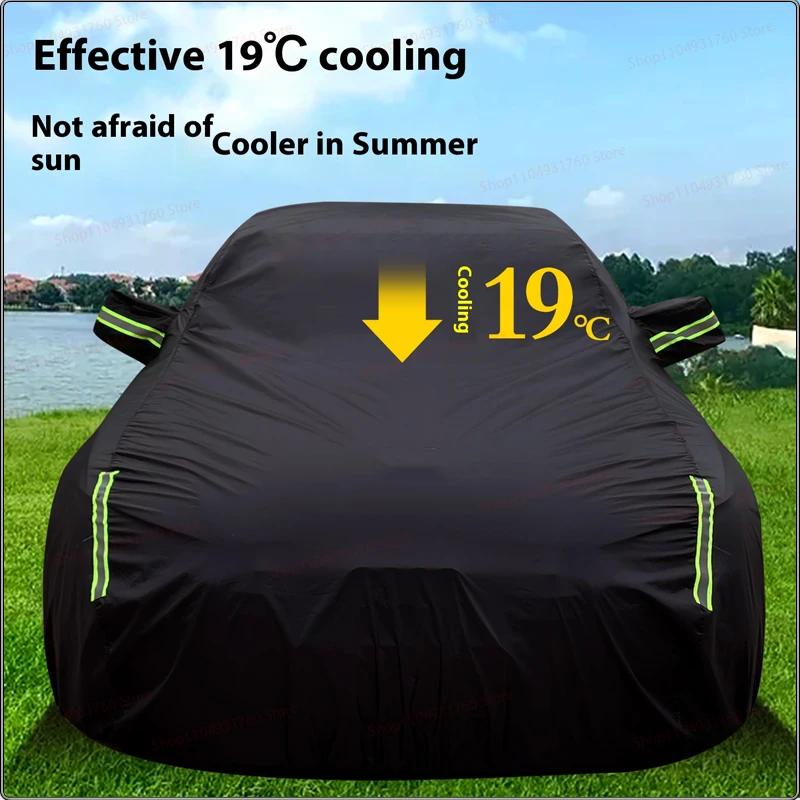 

For G500 G550 G55 G63 G65 AMG 1990-2026 Universal Fit All-Season Full-Car Cover for Sun Rain Snow and Water Protection чёрный