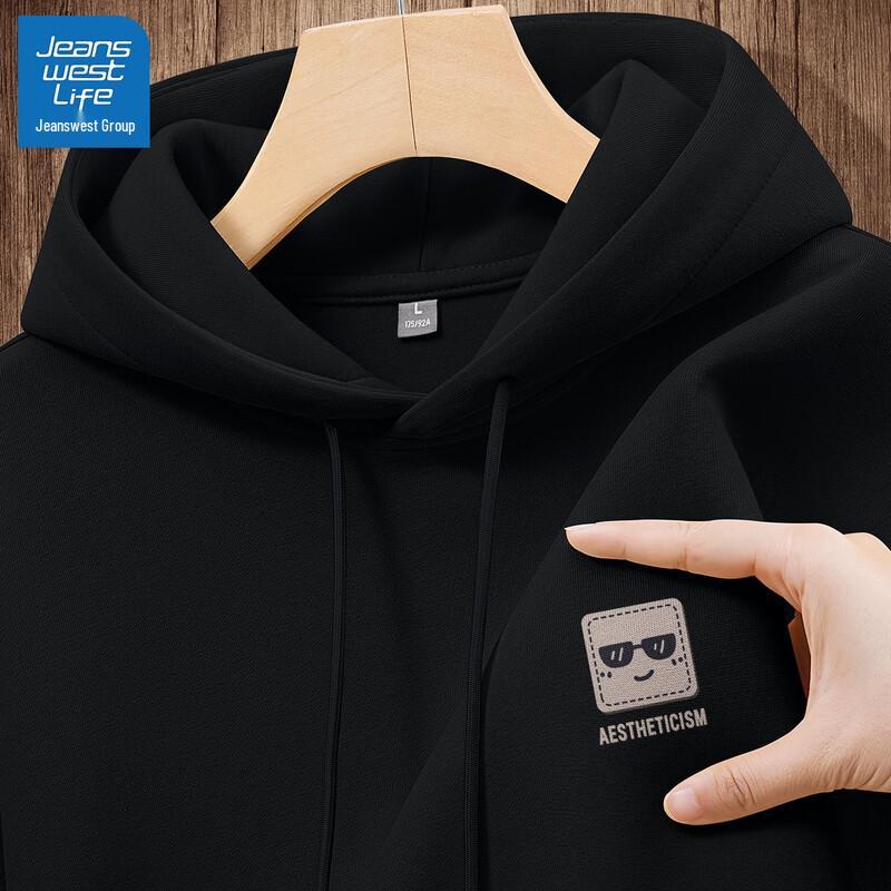

JEANSWEST LIFE Men s Cartoon Print Hooded Sweatshirt 3XL