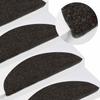 VidaXL Self-adhesive Stair Treads 15 Pcs 56x17x3 Cm Black 136390