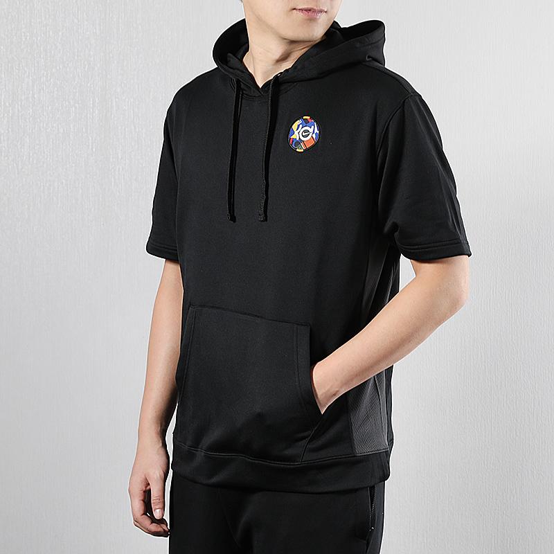Nike Kevin Durant Basketball Hooded Short Sleeve T-Shirt Men Tops Black AT3190-010