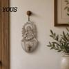 Sacred Heart Ornaments of Mary Holy Water Font, Vintage Resin Church Soft Furnishings Basin Wall Hanging, Catholic Religious Decor Ornament