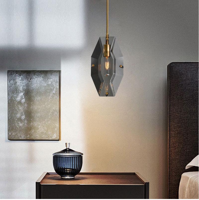 Luxury All-Copper Crystal Chandelier Pendant for Restaurants and Bedrooms