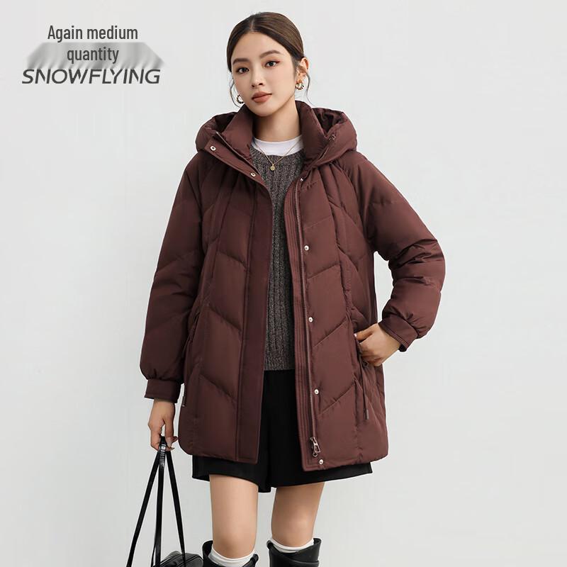 SNOWFLYING 2025 Women's Mid-Length Duck Down Jacket