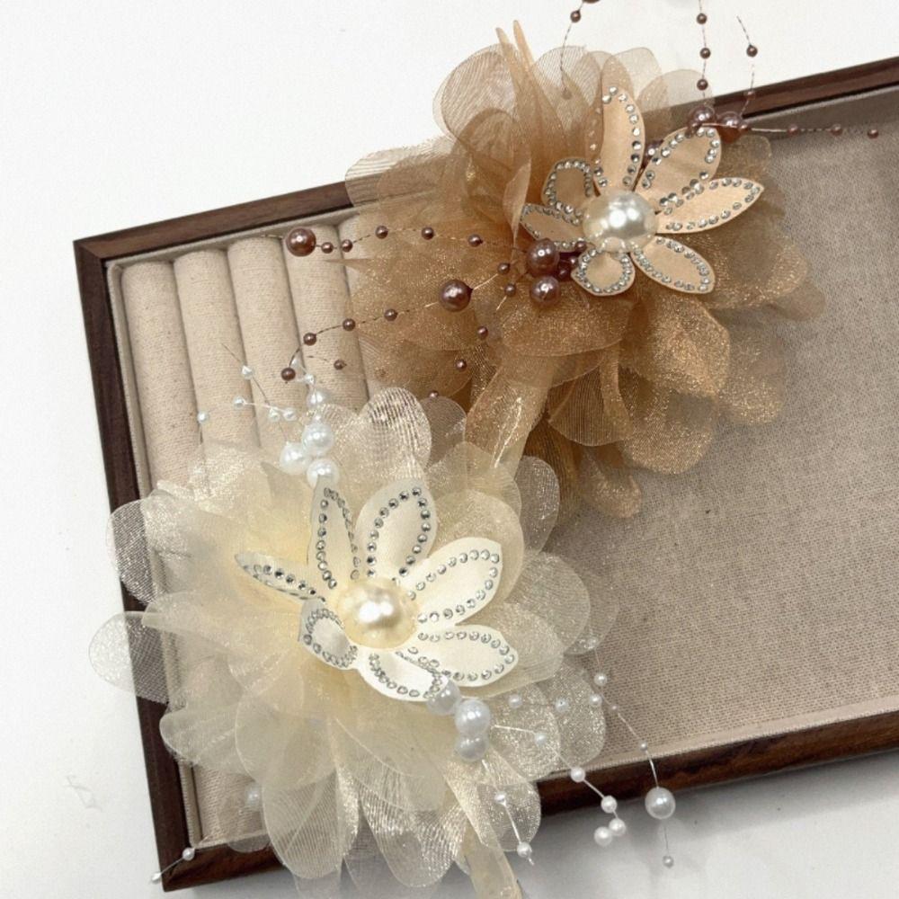 

Flowers Grasping Clip Tassel Hair Clip Fashion Hair Claw Clips Women шампанського