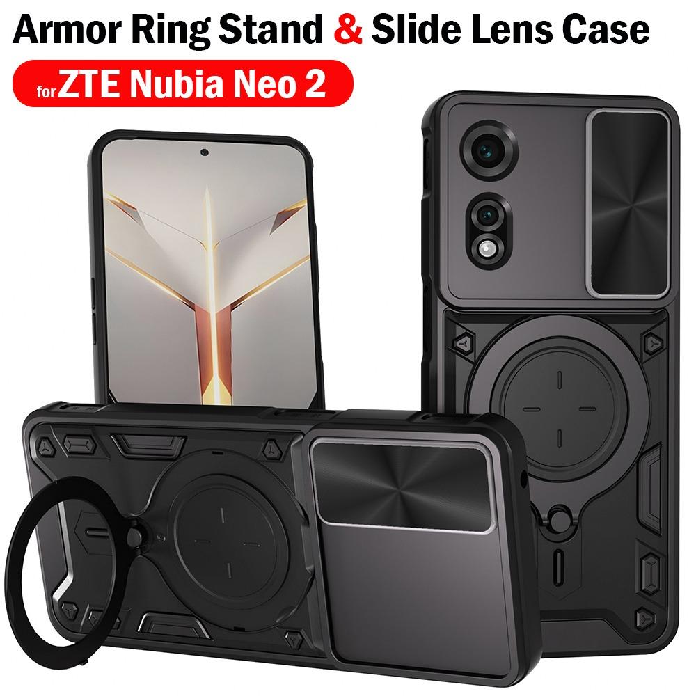Funda for ZTE Nubia Neo 2 Case Magnetic Ring Stand Slide Camera Protection Phone Cover for ZTE Nubia Neo2 Capa