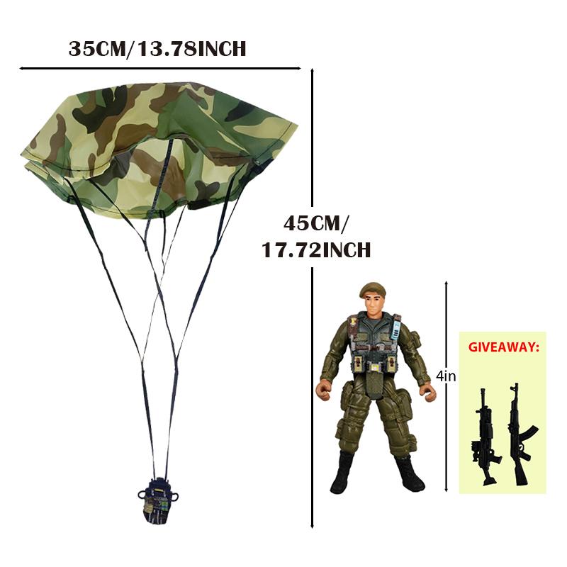Parachute Toy Army Police Military Snow Navy Soldier Action Figure Toy Hand Throwing Kids Game for Boy Children Christmas Gift