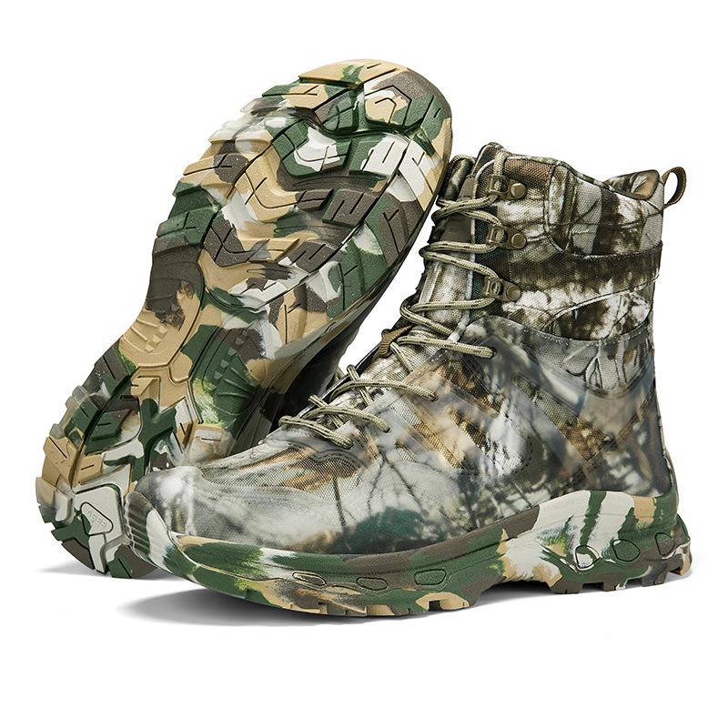Tactical Outdoor Combat & Hiking Boots - Khaki, Camouflage Green, Black 44 камуфляж зеленый