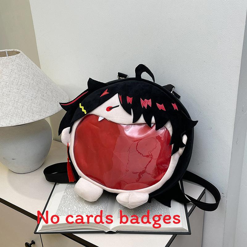 Itabag Hatsune Miku Soft Plush Girl Backpack With Cartoon Art Adjustable Bag