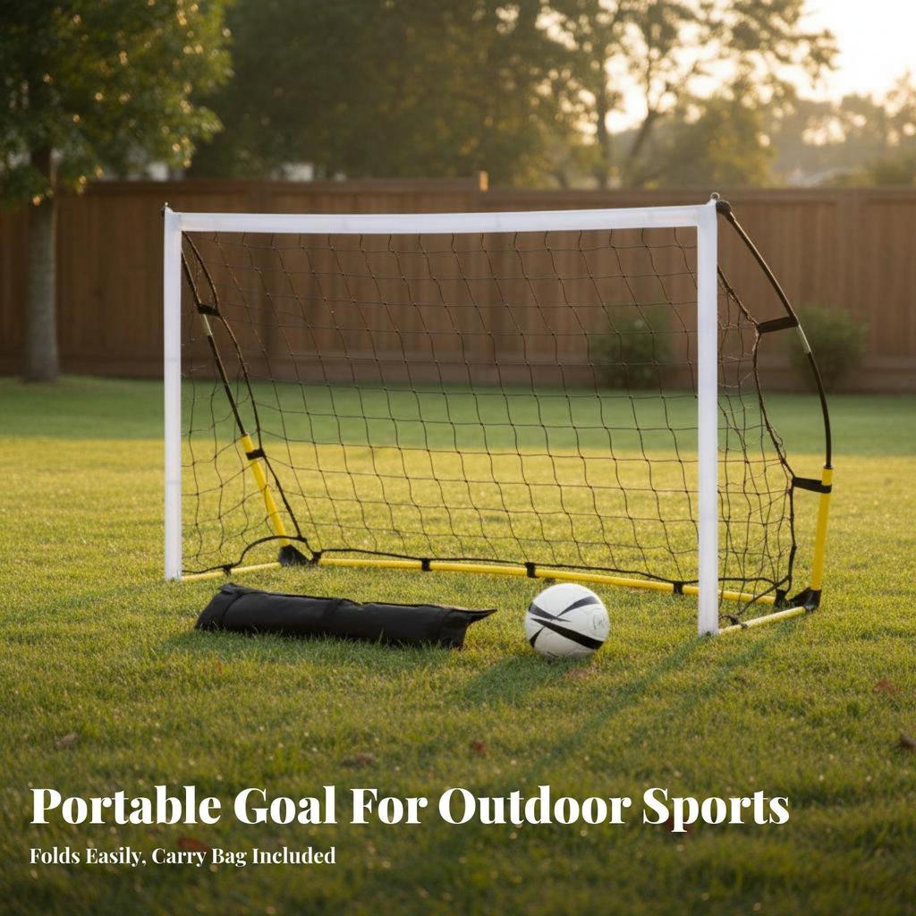 Durable Portable Soccer Goal Folding Net Sports Equipment for Backyard