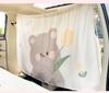 Cartoon Car Curtains: Cute Rabbit Sunshade & Privacy Divider with Heat Insulation