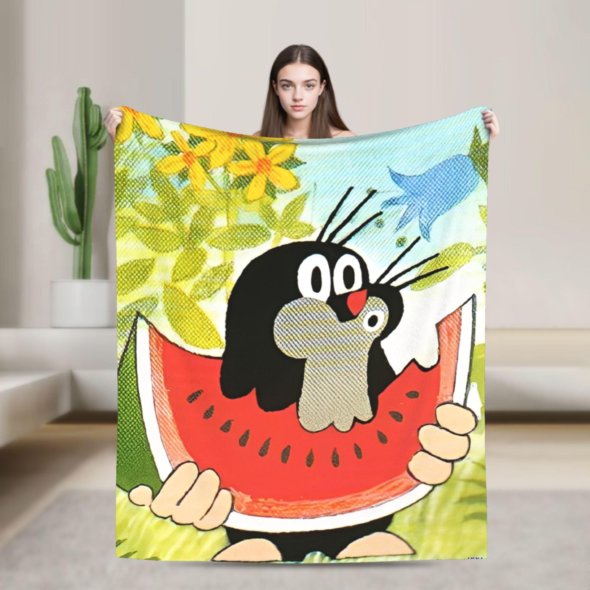 

The Little Mole Blanket Quality Super Warm Throw Blanket Spring Decorative Bedroom Street Trend Bedspread 75x90cm