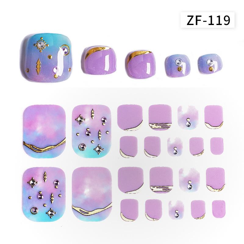 3D Αυτοκόλλητα Νυχιών με Μοτίβο Διαμαντιού: Αδιάβροχο, Μακράς Διάρκειας, Λευκαντικό για Πόδια