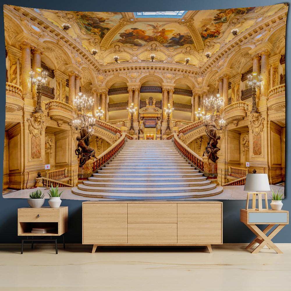 Religious Portrait Tapestry Wall Hanging Bohemian Hippie Abstract Psychedelic Witchcraft Simple Art Room Home Decor