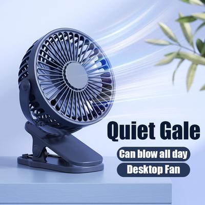 Mini ventilatore portatile USB con clip portatile Ventilatore elettrico comodo e ultra silenzioso Ricaricabile Studente Piccolo e carino Ventilatore di raffreddamento
