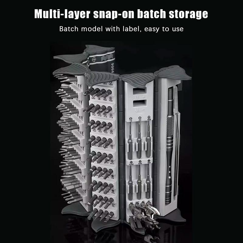 128 In 1 Precision Screwdriver Set Magnetic Screw Nuts Bits Multi Functional Household Repair Tools Kit For Laptop