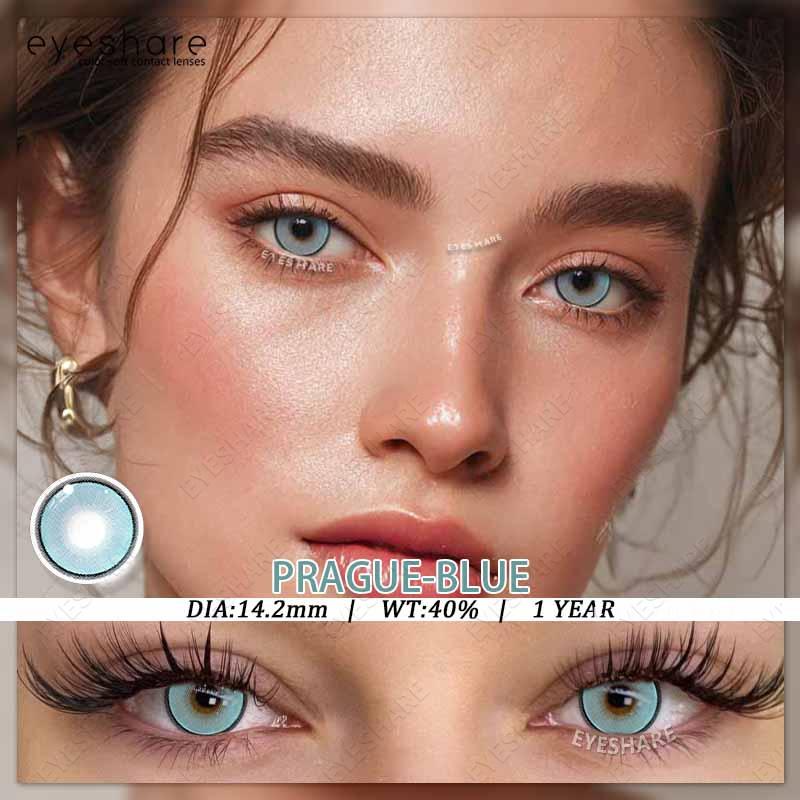 Eyeshare Colored Contact Lenses Purple Fashion New Style Contact Lenses Gray Natural Comfortable Colored Lenses Pink Makeup Colored Lenses 1 Pair