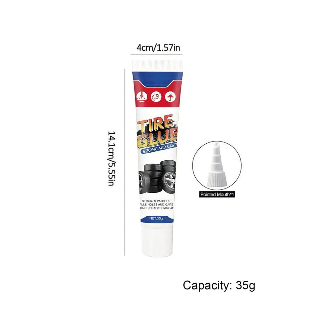Car Tire Repair Rubber Crack Glue 35g Weather-Resistant Sealant Strong Adhesion Tire Plug Glue For Car Bike Motorcycle