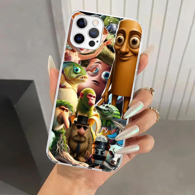 Italian Brainrot Animals Phone Case for Iphone 17 Air 16 15 Plus 14 13 Mini 12 11 Pro Max 16E 7 8 SE 2020 Soft Funda Print Shell