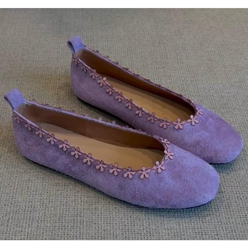 Fashion Women Flats Solid Color Mesh Breathable Sneakers Women Soft Bottom Knit Ballet Loafers Shoes Casual Slip on Boat Shoes for Women