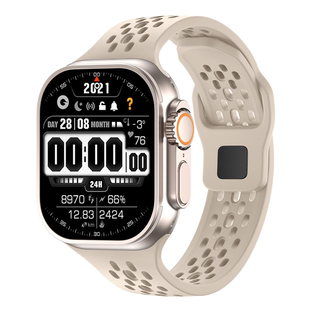Silicone Band Heat dissipation Strap For Apple Watch 46mm 45mm 41mm 44mm 49mm 40mm 42mm Iwatch Series 11 10 9 8 7 6 SE 3 Ultra 3