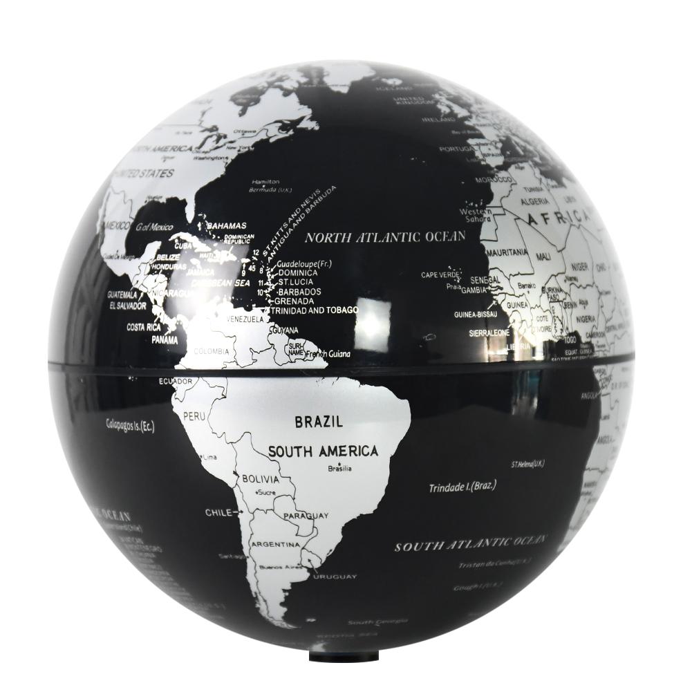 14cm Automatic Continuous Rotating World Map Globe Earth Globe Auto Rotate Globe for Home Office Desk Decor and Kids Education