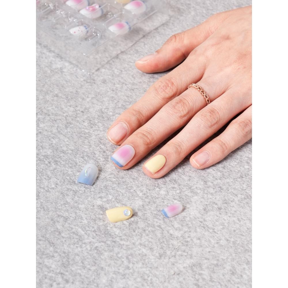 Daiso 25ss Titapress Square Nail Tip  4