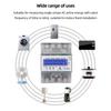 1-3pcs Din Rail 3 Phase 4 Wire Electronic Watt Power Consumption Energy Meter Wattmeter kWh 5-80A 400V LCD Backlight Display