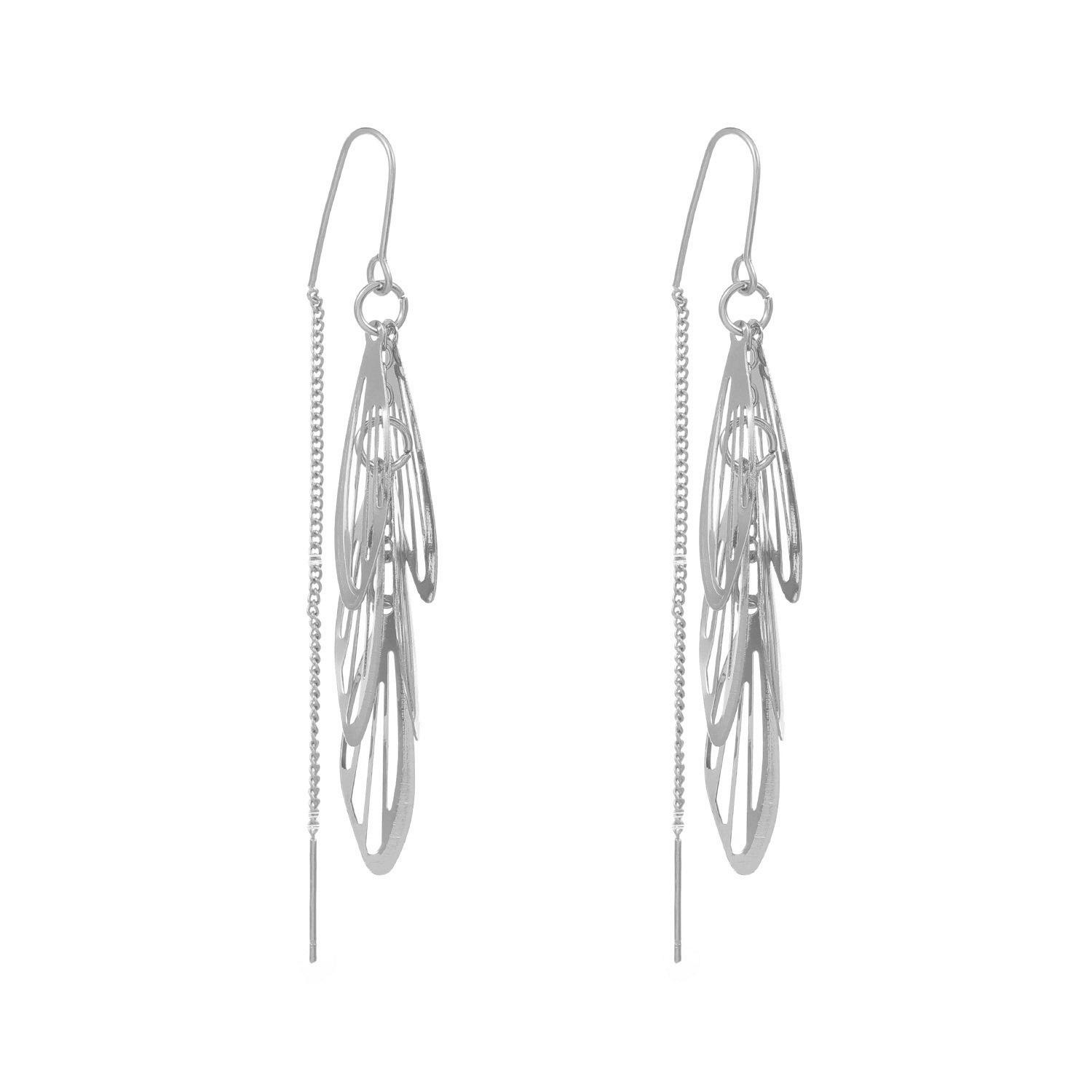 

Европа и США трансграничные новые длинные серьги с бахромой женские высококлассные серьги нишевые серьги люкс серьги капли воды для мочки уха