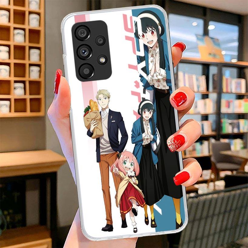 Anime Spy Family Anya Phone Case For Samsung Galaxy A17 A37 A57 A16 A26 A36 A56 A15 A25 A35 A55 A14 A24 A34 A54 A13 A23 A33 A53
