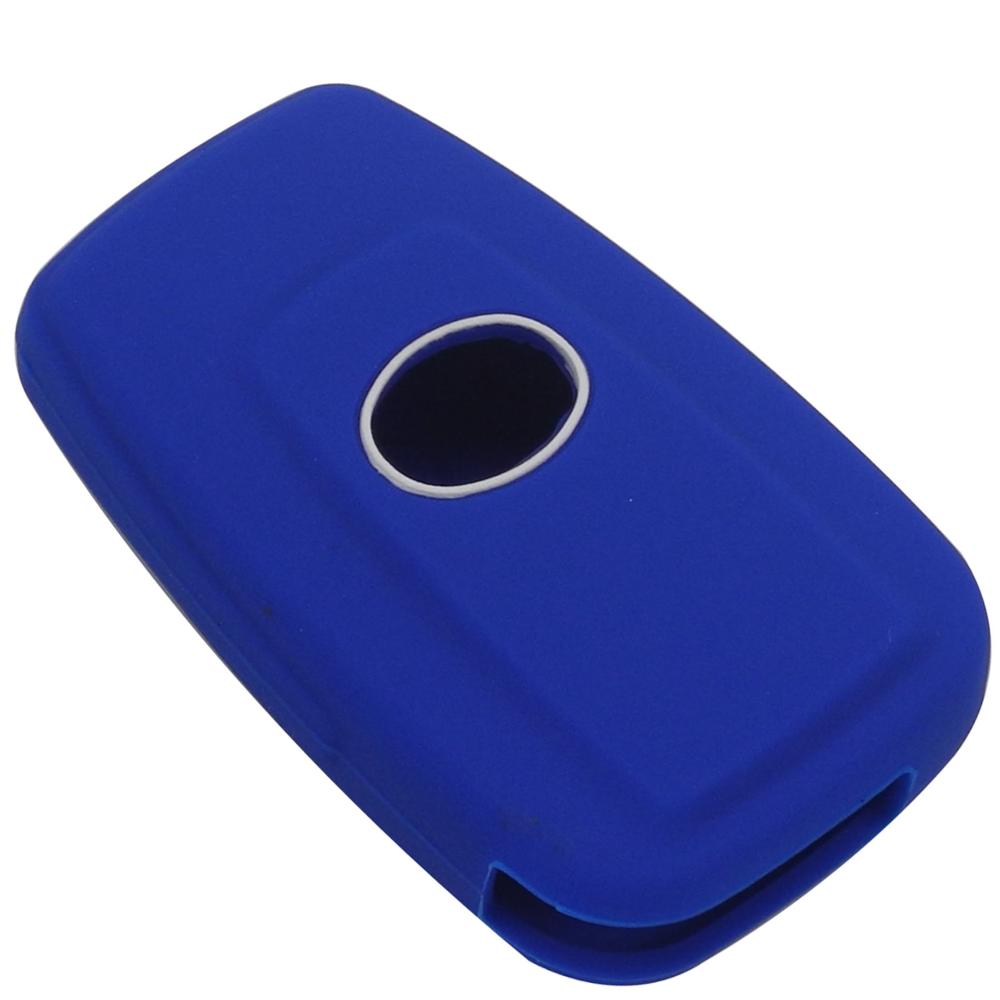 

jingyuqin дистанционный силиконовый автомобильный брелок чехол чехол держатель кожи защитный для Toyota CHR C-HR 2017 Prius 2 кнопки аксессуары темно-синий