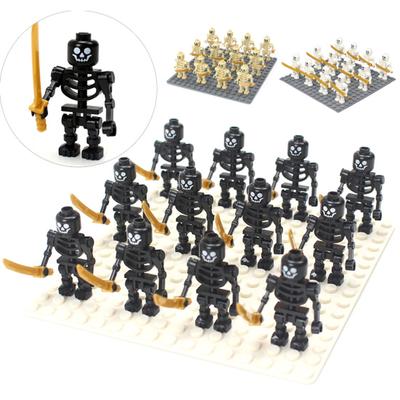 12Pcs Skeleton Warriors Corps Building Blocks Model Toys Collection Supplies