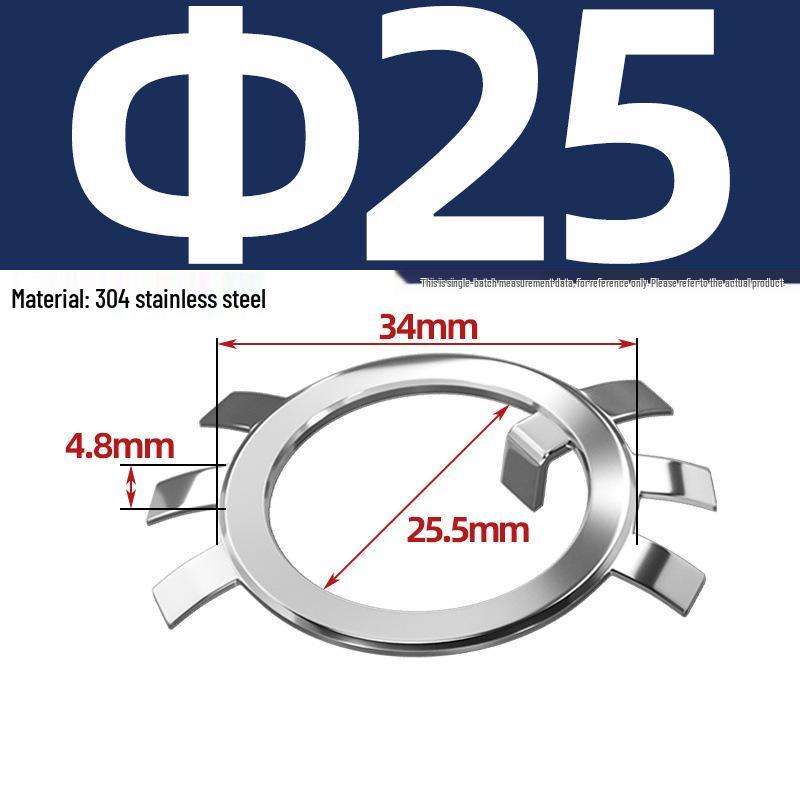 65MN Manganese 304 Stainless Steel Six-Claw Anti-Loosening Lock Nut Washer