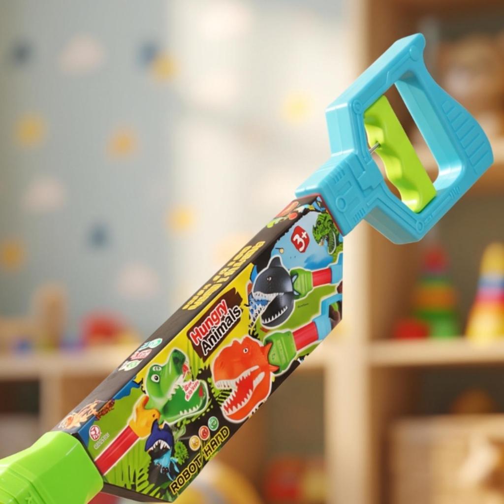 Dinosaur Grabber Toy Extended-Reach Safe for Indoor Games, Kids