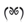 Unisex Stainless Steel Punk Stud Earrings for Men Women Black Geometry Star Cross Spike Skull Pendants Ear Jewelry Accessories