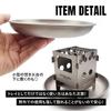 TITAN MANIA Plate Tray Titanium Tableware Lightweight Dish Soup Bowl Gray Tray L