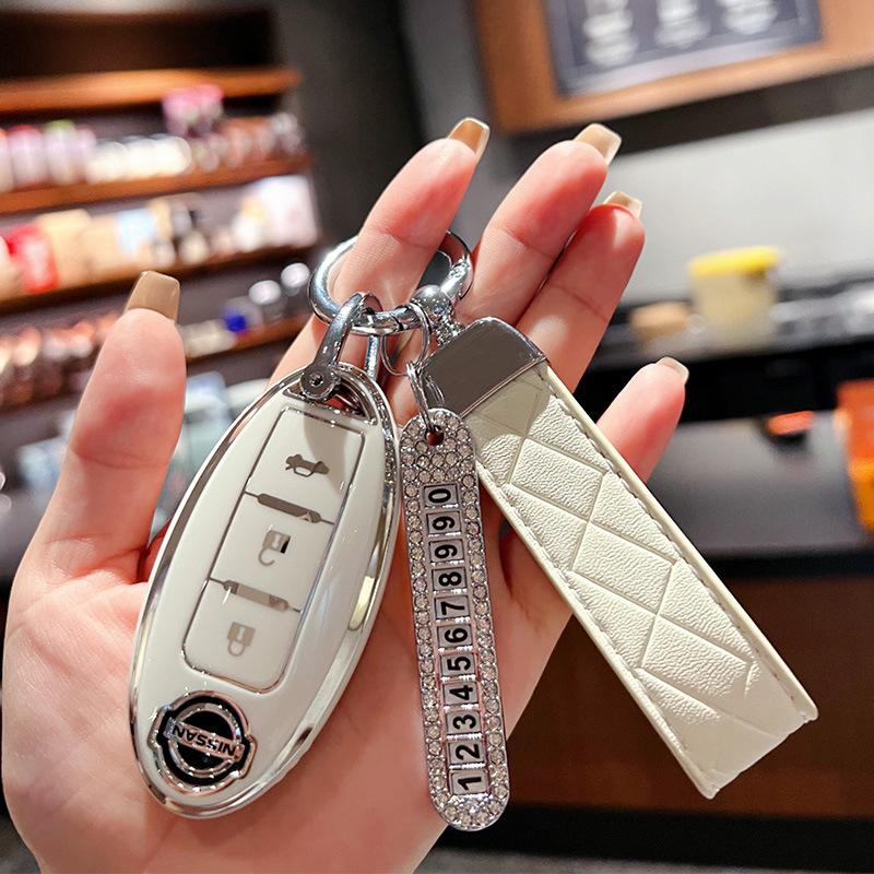 Suitable for Nissan Qijun Key Set All-inclusive Tule Car Buckle Loulan Teana Bluebird Xuanyi High-end Protective Buckle Case