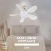 Home E27/26 Base Ceiling Fan Light Wireless Remote Control Infinitely Dimmable 20-40W Room Bedroom Ceiling Fan with Night Lights