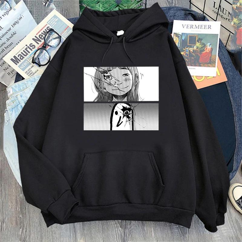 Good Night Punpun Hoodie for Men with Harajuku Pattern Kawaii Anime Hoodie Oyasumi Punpun Cartoon Hoodie