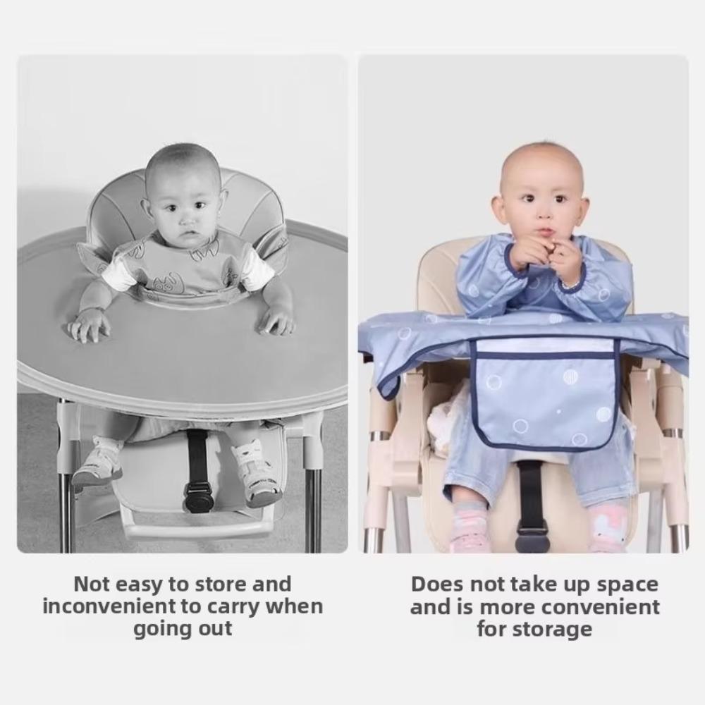 Waterproof Feeding Bib Mess Proof Weaning Bibs Bib Protection Long Sleeves Bib Restaurant