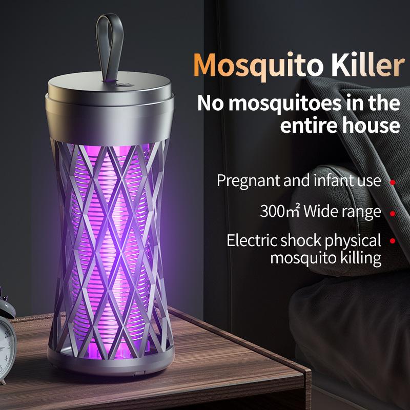 Electric Shock Mosquito Killer Lamp Outdoor Atmosphere Light Mosquito Repellent Safe Efficient Home Mosquito Zapper Household